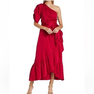 Topanga Faux Wrap Midi Dress - NWOT